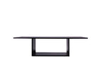 Mystery Table – Front View – Sculptural Luxury Coffee Table in Black 