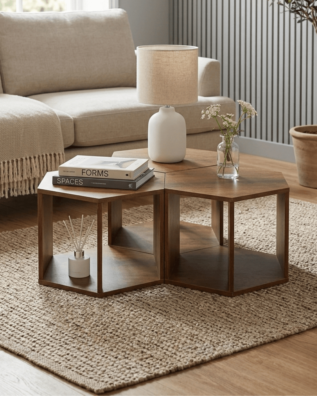 The Honeycomb Set — 3× Hexa Table