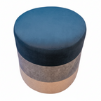 Trio-Blend Pouf Chair – Blues