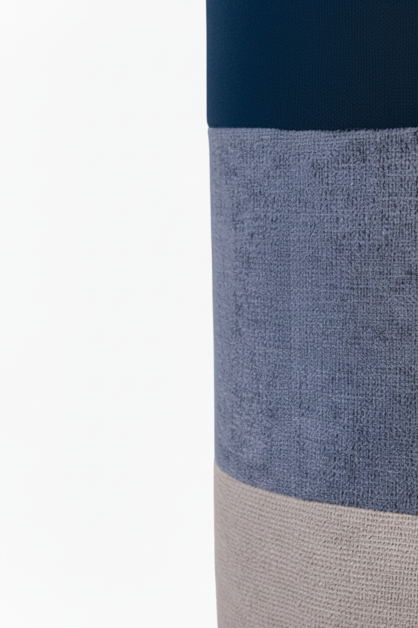 Trio-Blend Pouf Chair – Blues