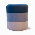Trio-Blend Pouf Chair – Blues