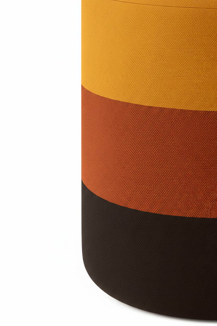 Trio-Blend Pouf Chair – Reddish